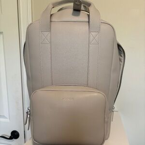 Monos Metro Backpack - Ivory Vegan Leather